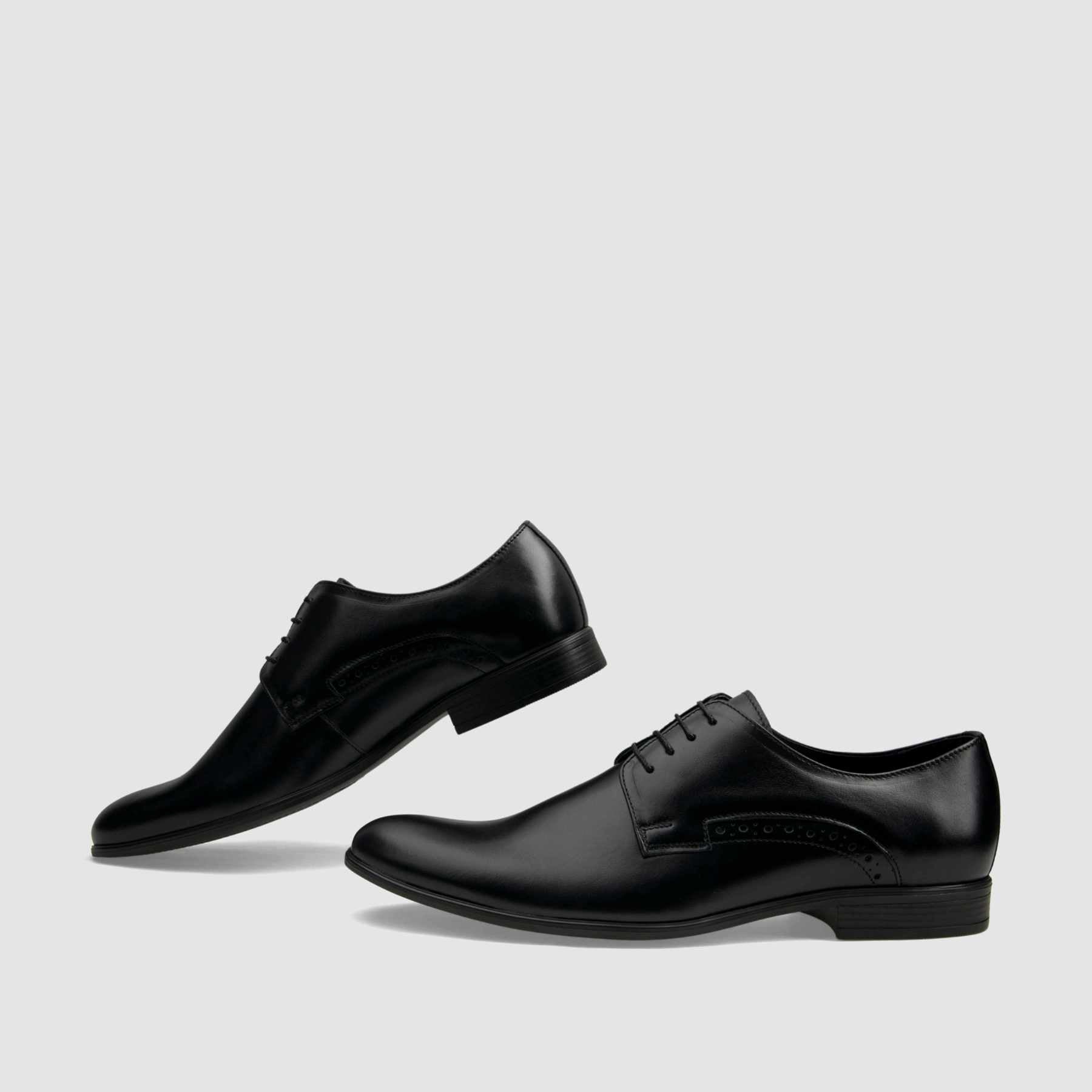 TAPI X-6448 formal shoe, black smooth leather