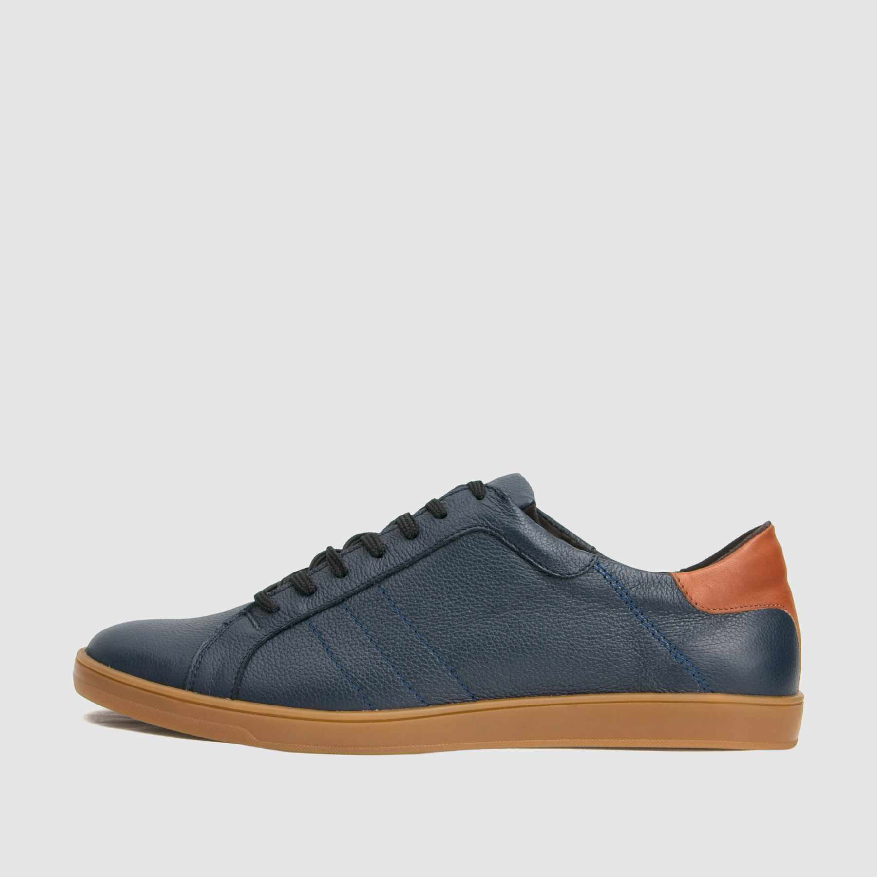 TAPI sneakers A-7263 navy blue smooth leather