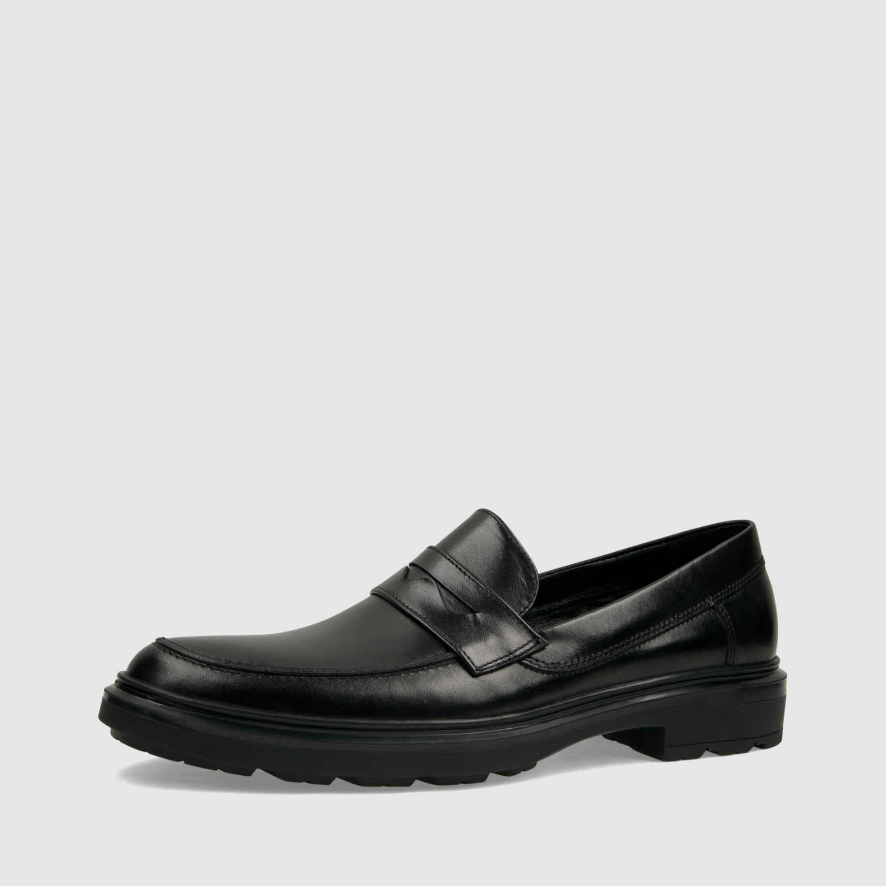 Loafers TAPI B - 7550 czarna licowa skóra - TAPI nero - Półbuty eleganckie wzuwane - Czarny - 1