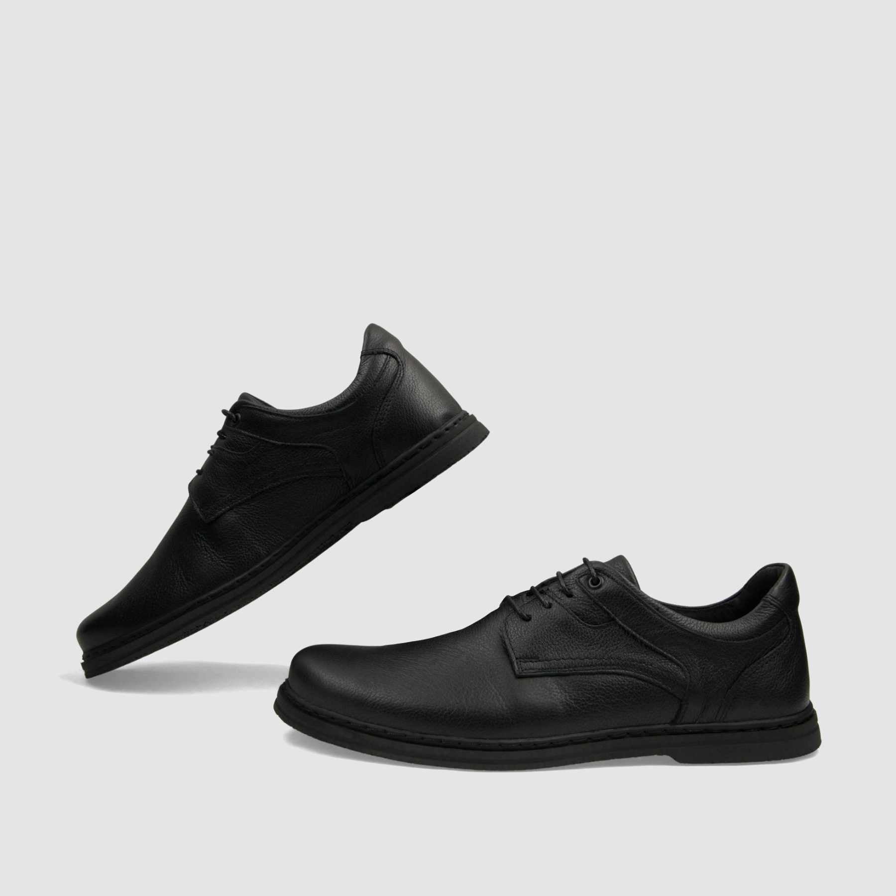 Półbut casual TAPI C - 7627 czarna licowa skóra - TAPI nero - Półbuty casual sznurowane - Czarny - 6