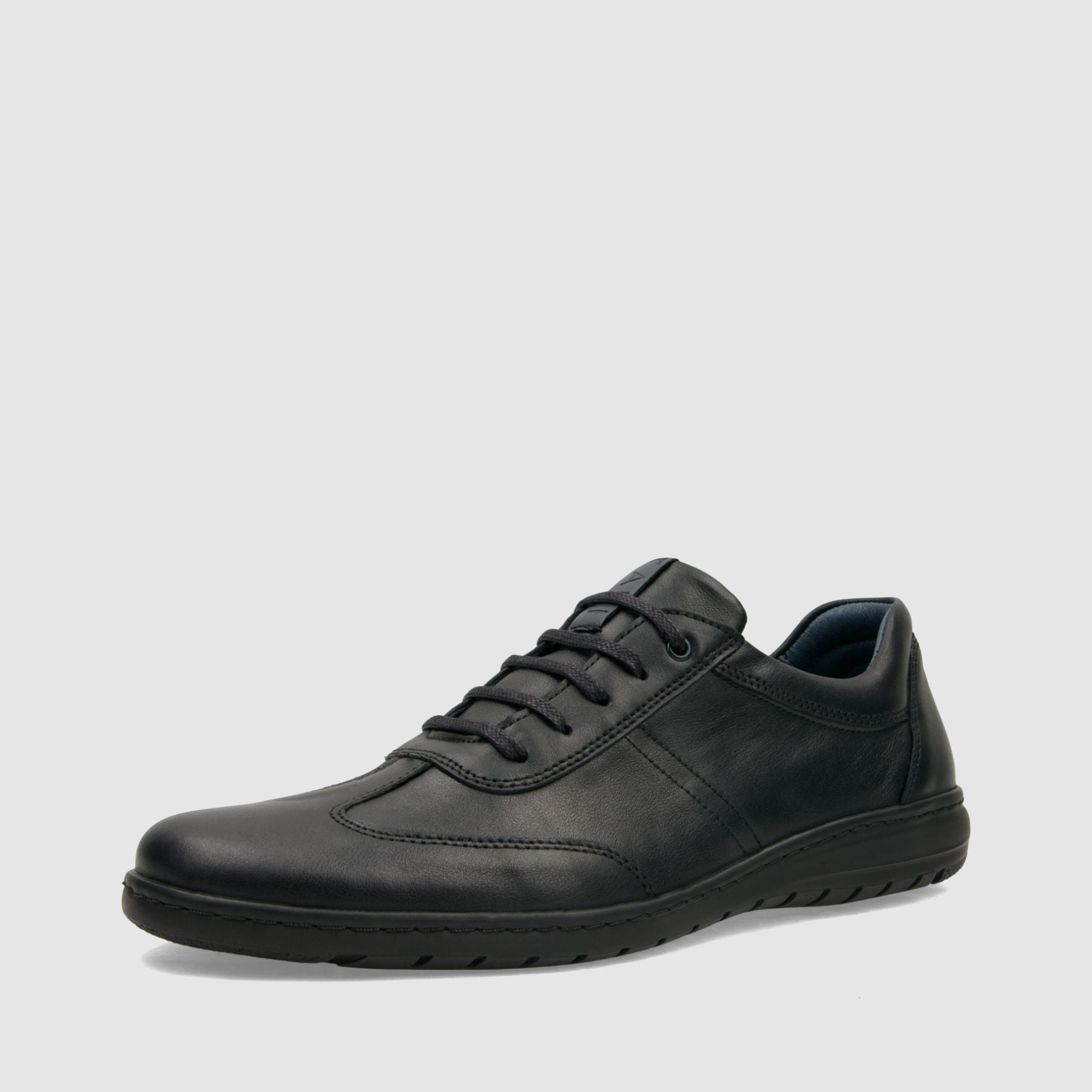 Półbut casual TAPI F - 7605 czarna licowa skóra - TAPI nero - Półbuty casual sznurowane - Czarny - 1