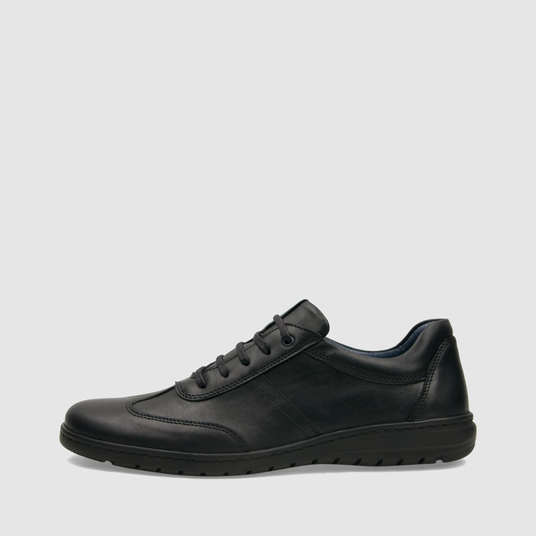 Półbut casual TAPI F - 7605 czarna licowa skóra - TAPI nero - Półbuty casual sznurowane - Czarny - 2