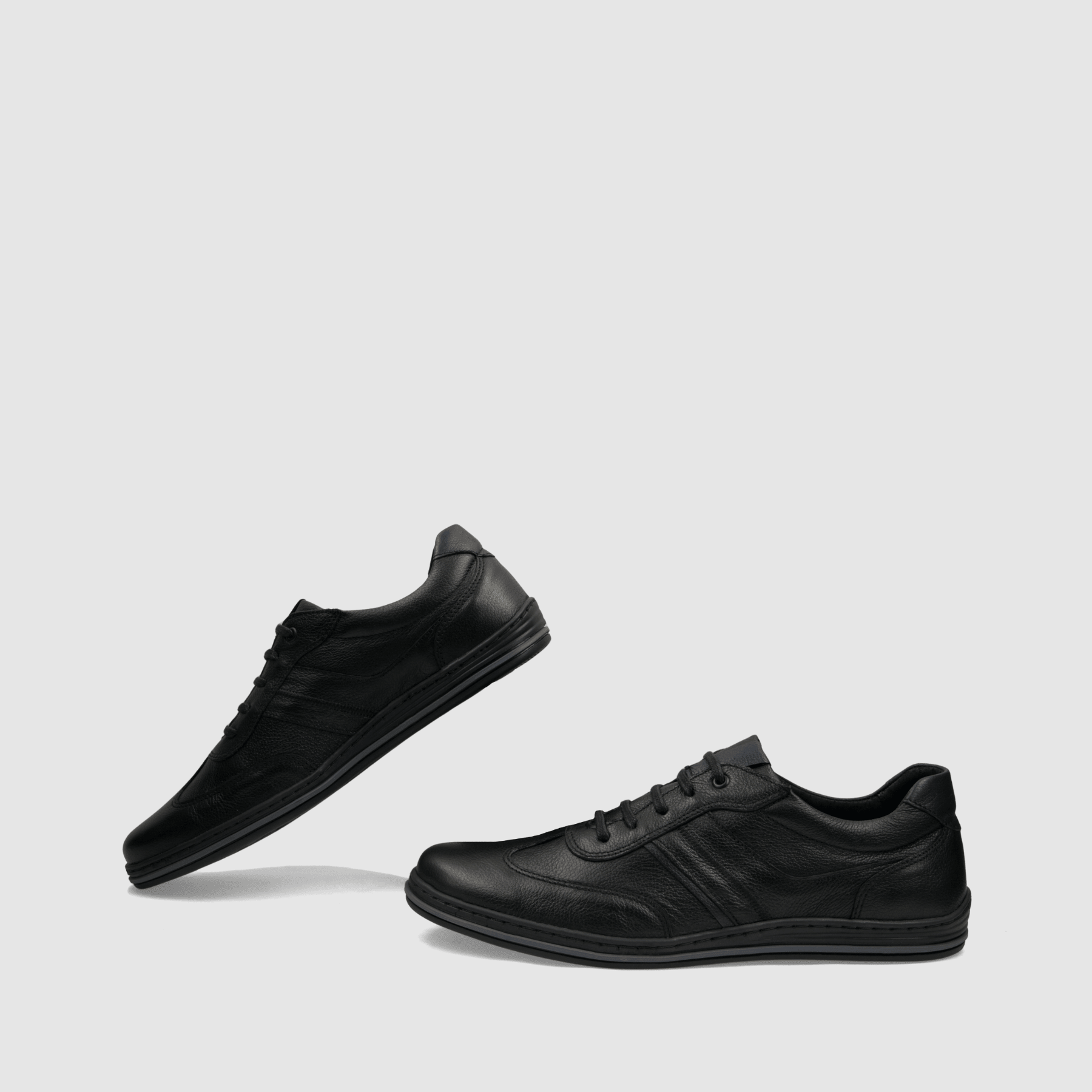 Półbut Casual TAPI S - 7637 czarna licowa skóra - TAPI nero - Czarny - 6