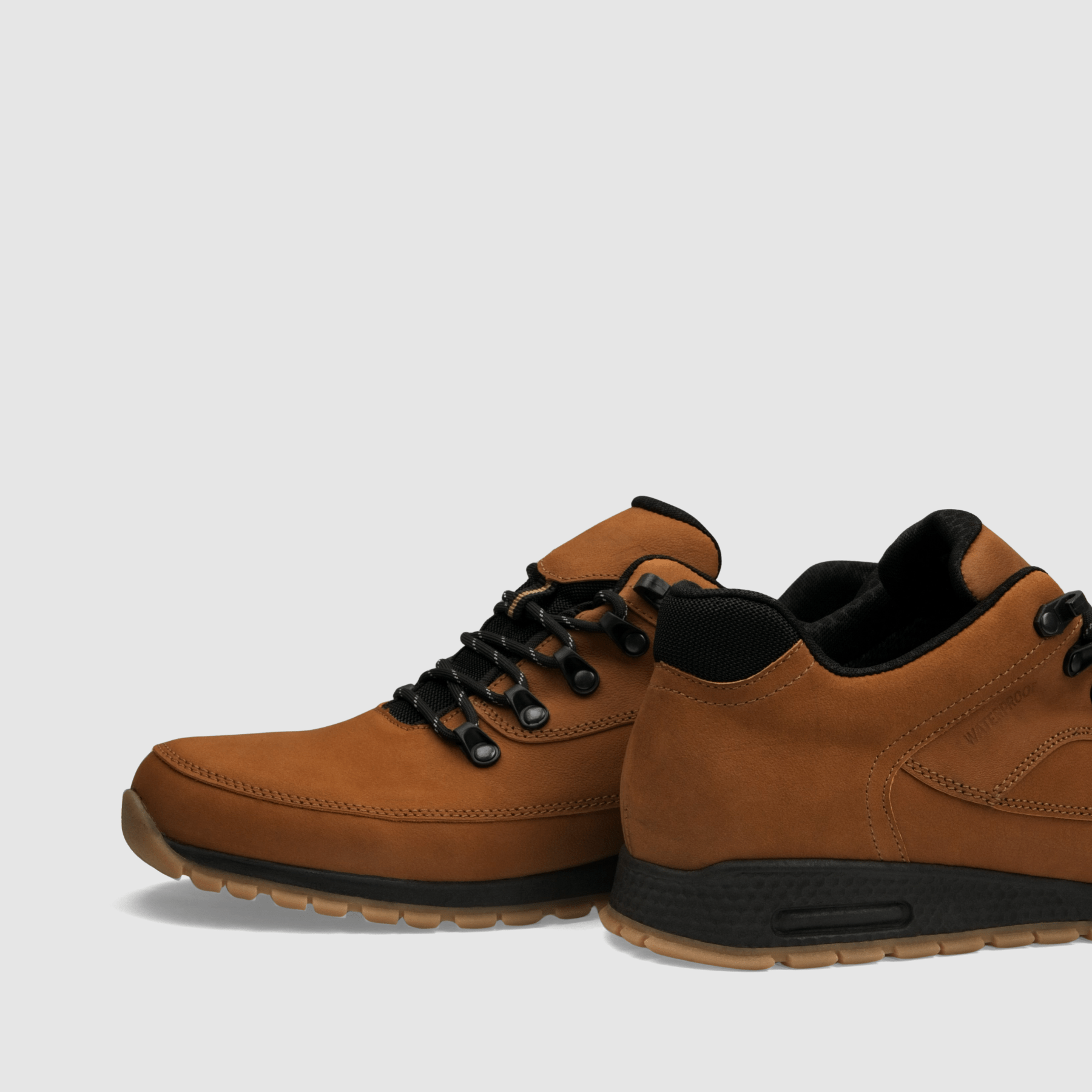 Półbut trekkingowy TAPI E - 9185 - jasno brązowa nubukowa skóra - TAPI nero - Półbuty trekkingowe męskie - Brąz - 5