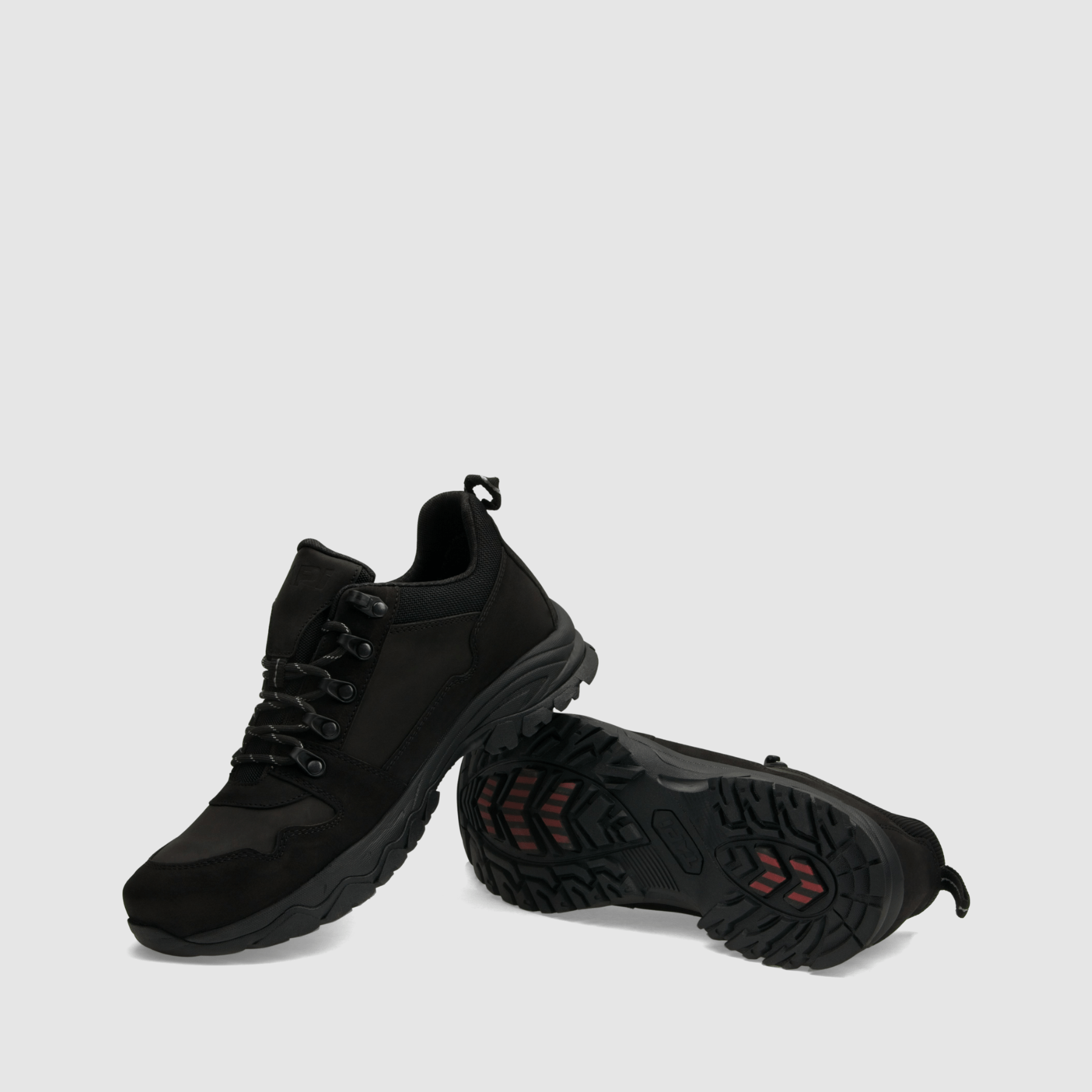 Półbut trekkingowy TAPI F - 9171 - czarna nubukowa skóra - TAPI nero - Półbuty trekkingowe męskie - Czarny - 7