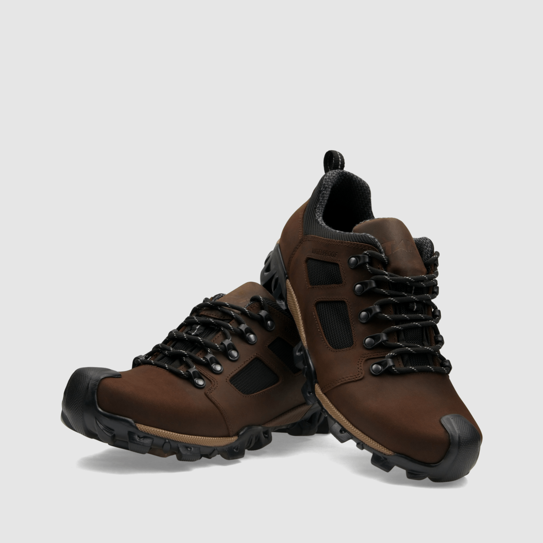 Półbut trekkingowy TAPI G - 9118 - ciemno brązowa olejowana skóra - TAPI nero - Półbuty trekkingowe męskie - Brązowy - 3