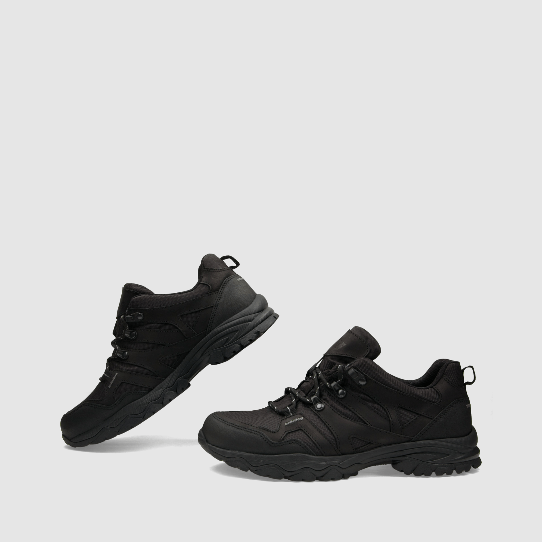 Półbut trekkingowy TAPI J - 9219 - czarna olejowana skóra - TAPI nero - Półbuty trekkingowe męskie - Czarny - 6