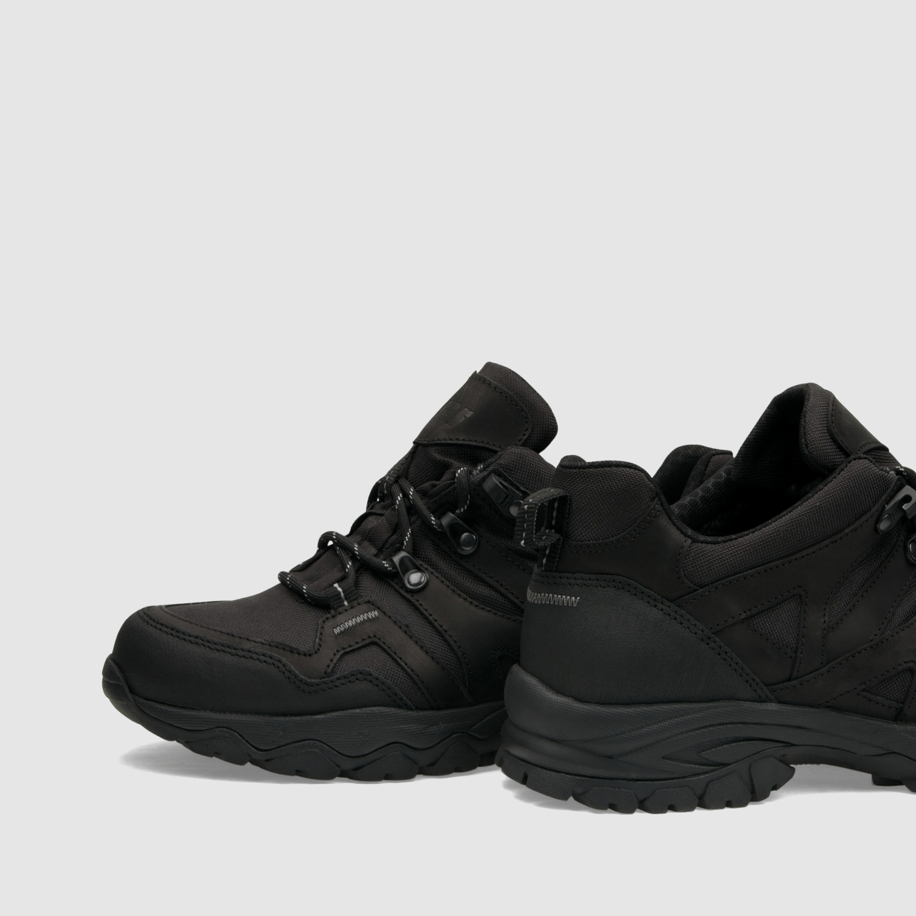 Półbut trekkingowy TAPI J - 9219 - czarna olejowana skóra - TAPI nero - Półbuty trekkingowe męskie - Czarny - 5