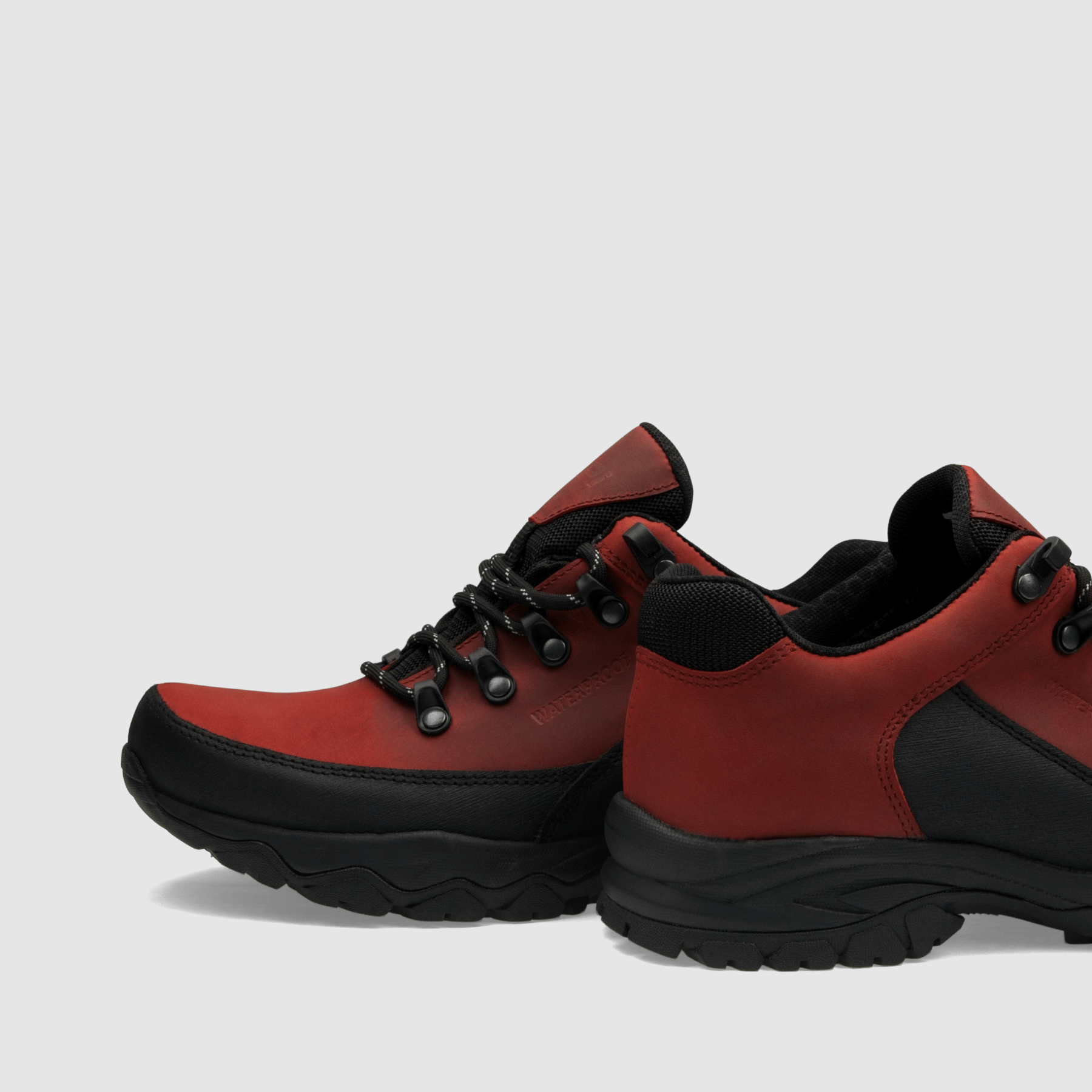 Półbut trekkingowy TAPI M - 9182 - czerwona olejowana skóra - TAPI nero - Półbuty trekkingowe męskie - Czerwony - 5