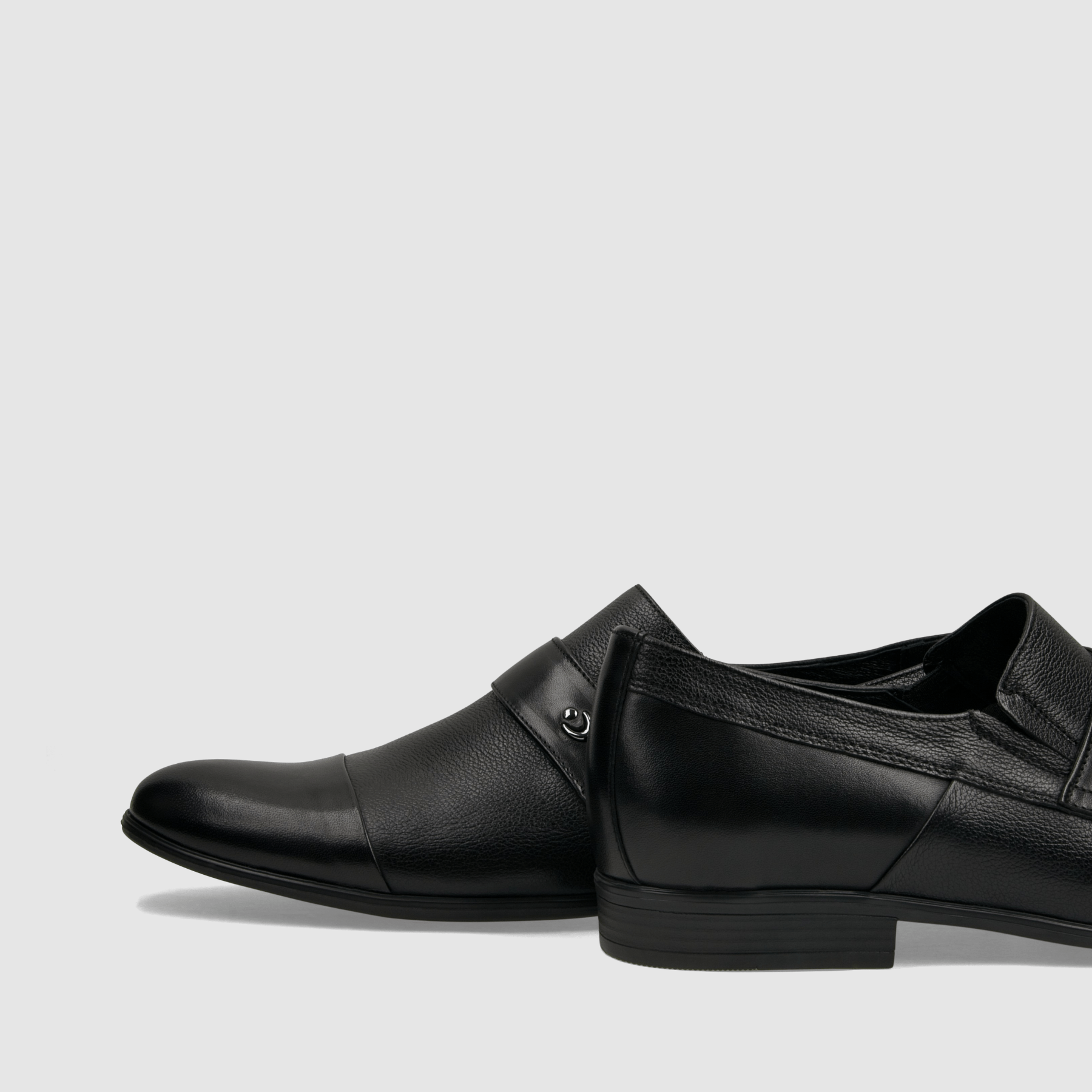 Półbut wizytowy TAPI A - 7577 czarna licowa skóra - TAPI nero - Półbuty eleganckie wzuwane - Czarny - 5