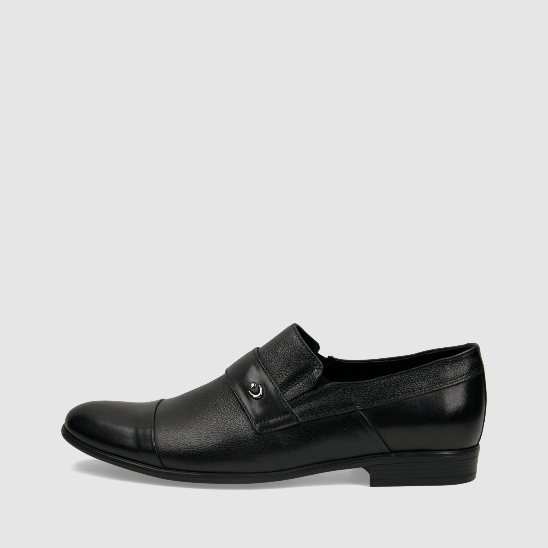 Półbut wizytowy TAPI A - 7577 czarna licowa skóra - TAPI nero - Półbuty eleganckie wzuwane - Czarny - 2