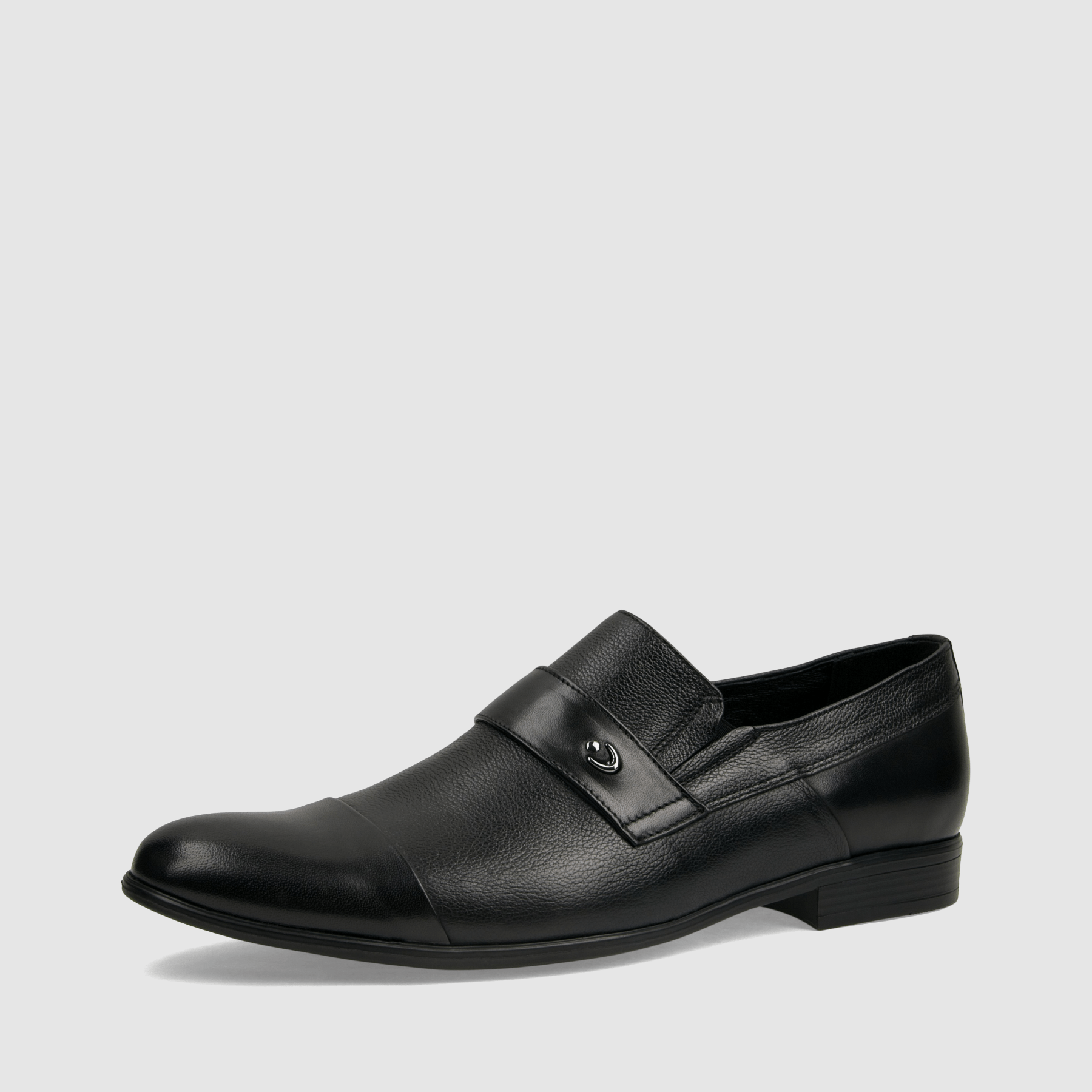 Półbut wizytowy TAPI A - 7577 czarna licowa skóra - TAPI nero - Półbuty eleganckie wzuwane - Czarny - 1