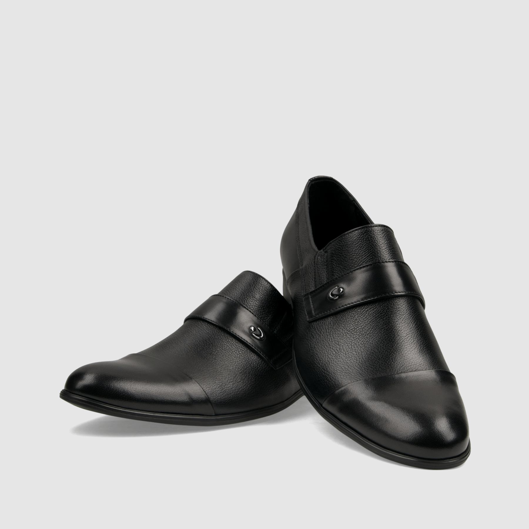 Półbut wizytowy TAPI A - 7577 czarna licowa skóra - TAPI nero - Półbuty eleganckie wzuwane - Czarny - 3