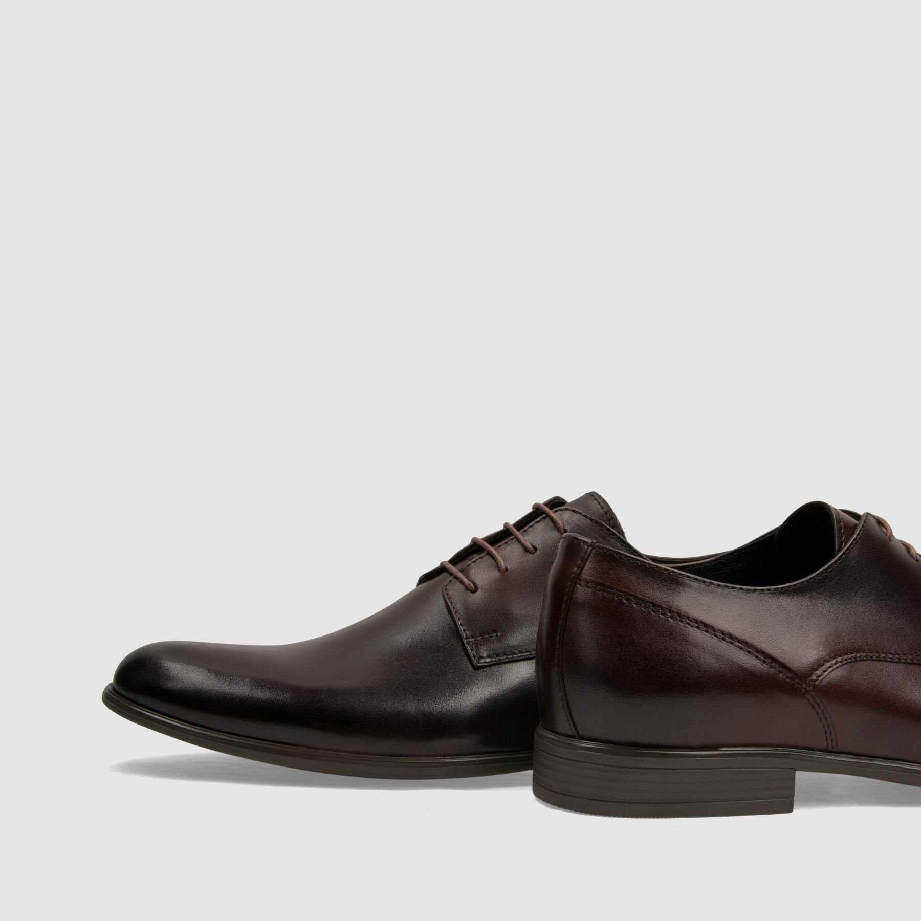 Półbut wizytowy TAPI A - 7681 ciemno brązowa licowa skóra - TAPI nero - Półbuty eleganckie sznurowane - Brązowy - 5