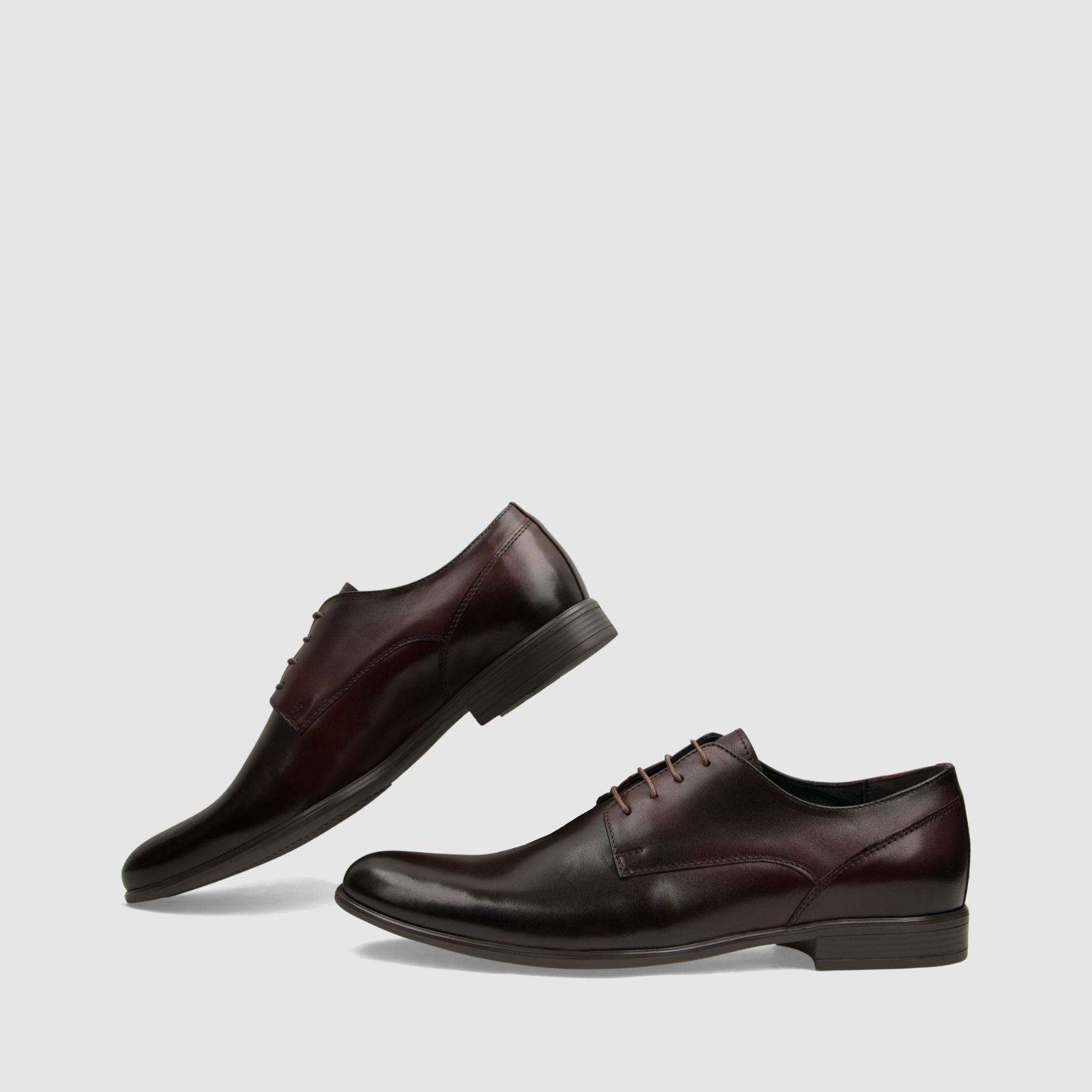 Półbut wizytowy TAPI A - 7681 ciemno brązowa licowa skóra - TAPI nero - Półbuty eleganckie sznurowane - Brązowy - 6