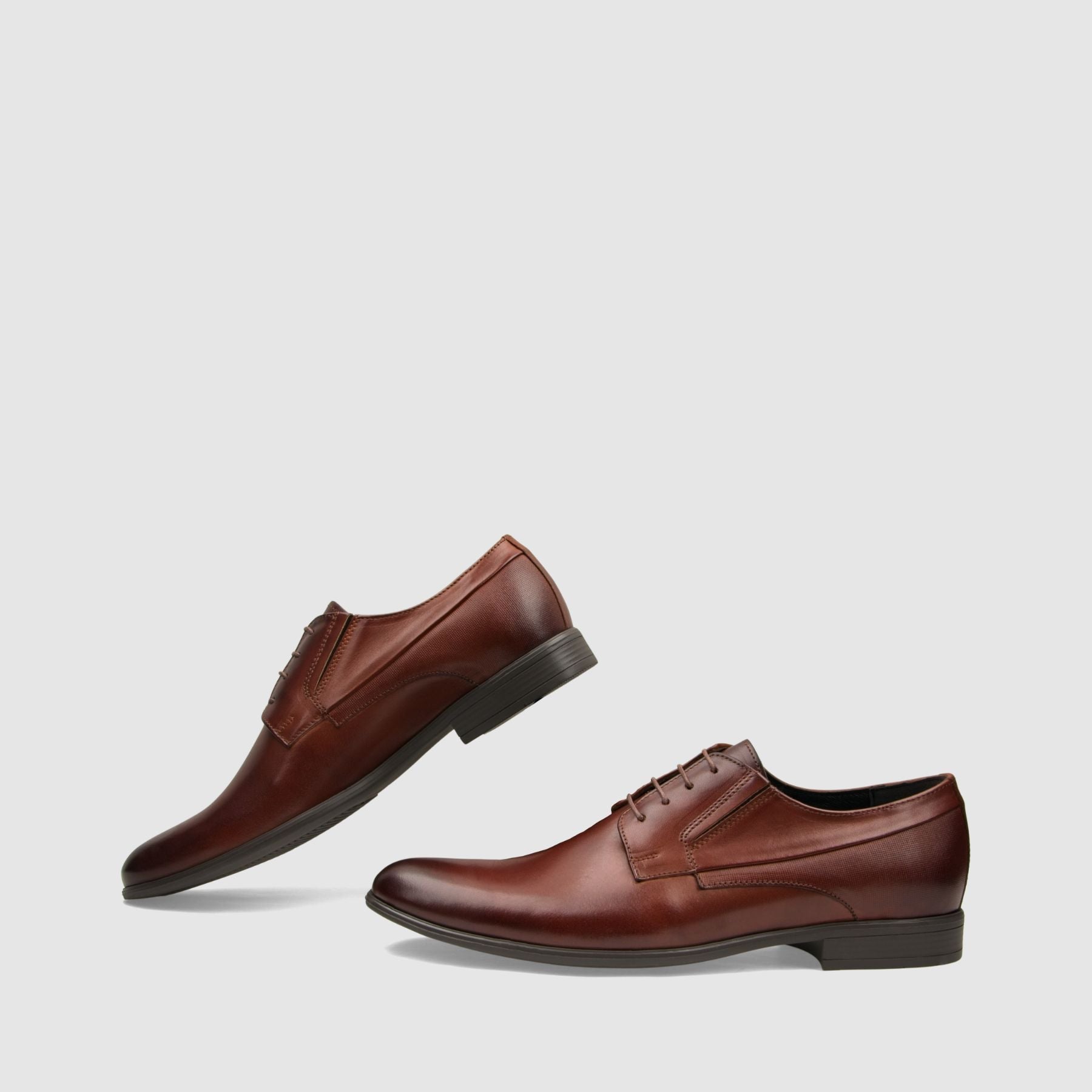 Półbut wizytowy TAPI A - 7682 brązowa licowa skóra - TAPI nero - Półbuty eleganckie sznurowane - Brązowy - 6