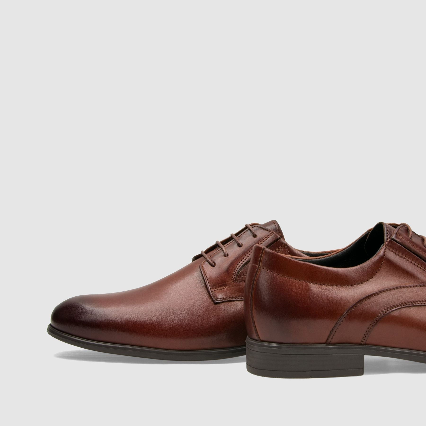 Półbut wizytowy TAPI B - 7671 brązowa licowa skóra - TAPI nero - Półbuty eleganckie sznurowane - Brązowy - 5