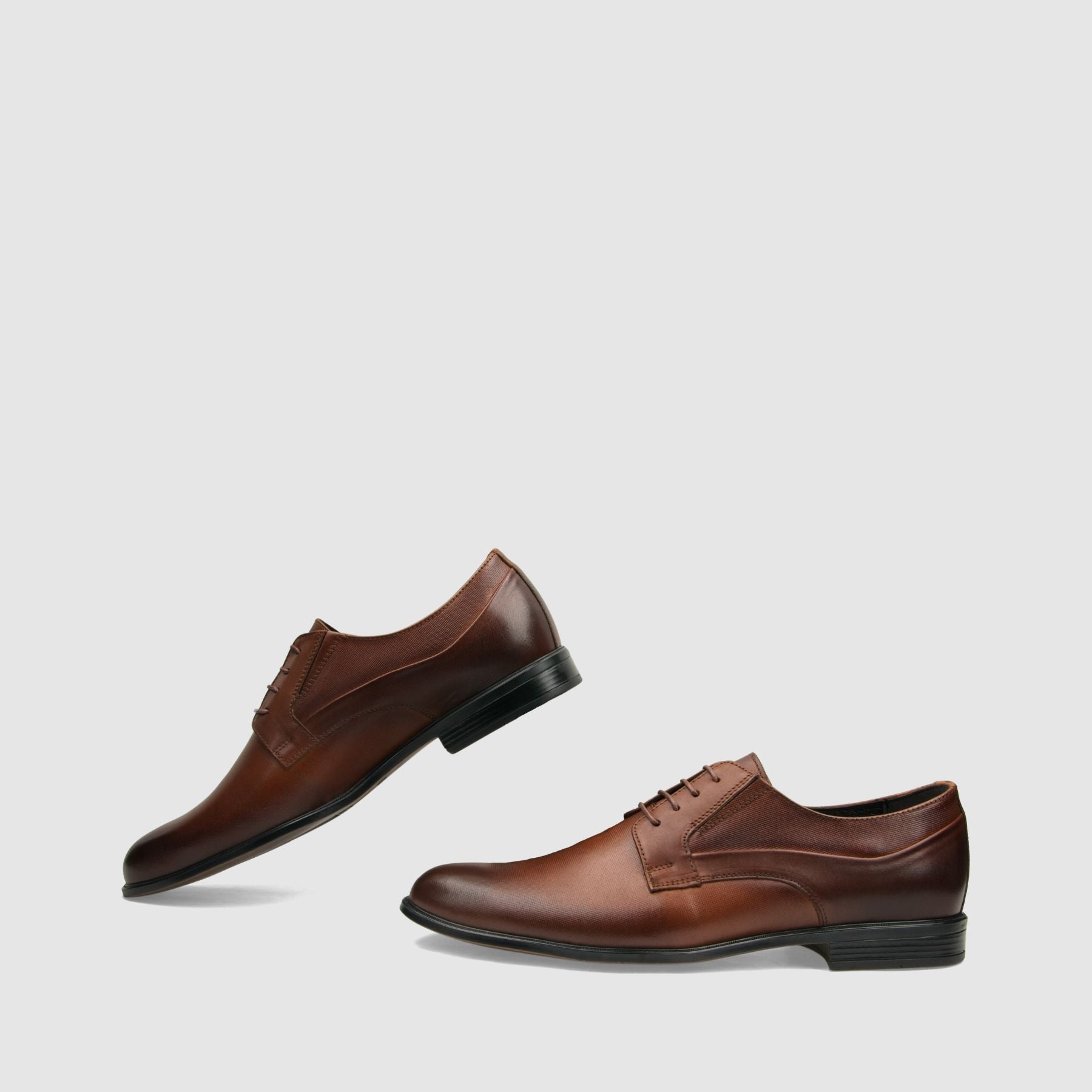 Półbut wizytowy TAPI D - 7494 brązowa licowa skóra - TAPI nero - Półbuty eleganckie sznurowane - Brązowy - 6