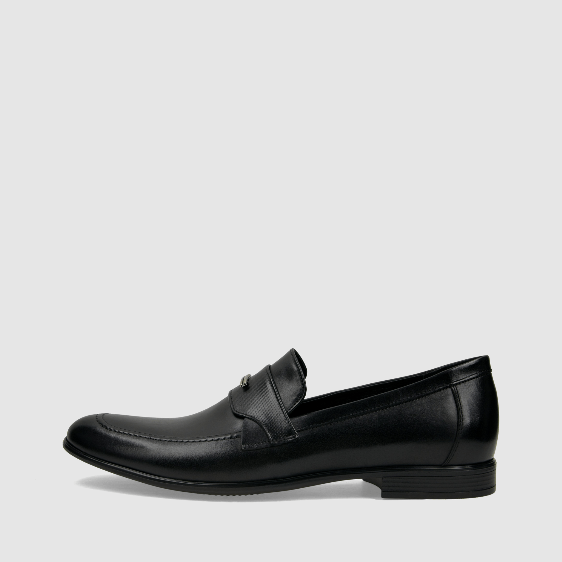 Półbut wizytowy TAPI G - 6766 czarna licowa skóra - TAPI nero - Półbuty eleganckie wzuwane - Czarny - 2
