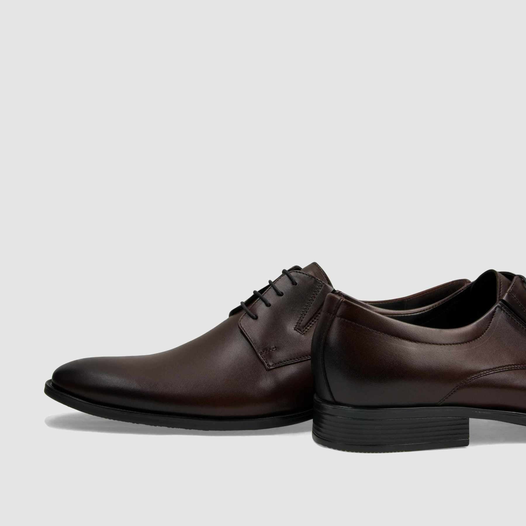 Półbut wizytowy TAPI H - 4928 bordowa licowa skóra - TAPI nero - Półbuty eleganckie sznurowane - Bordowy - 5