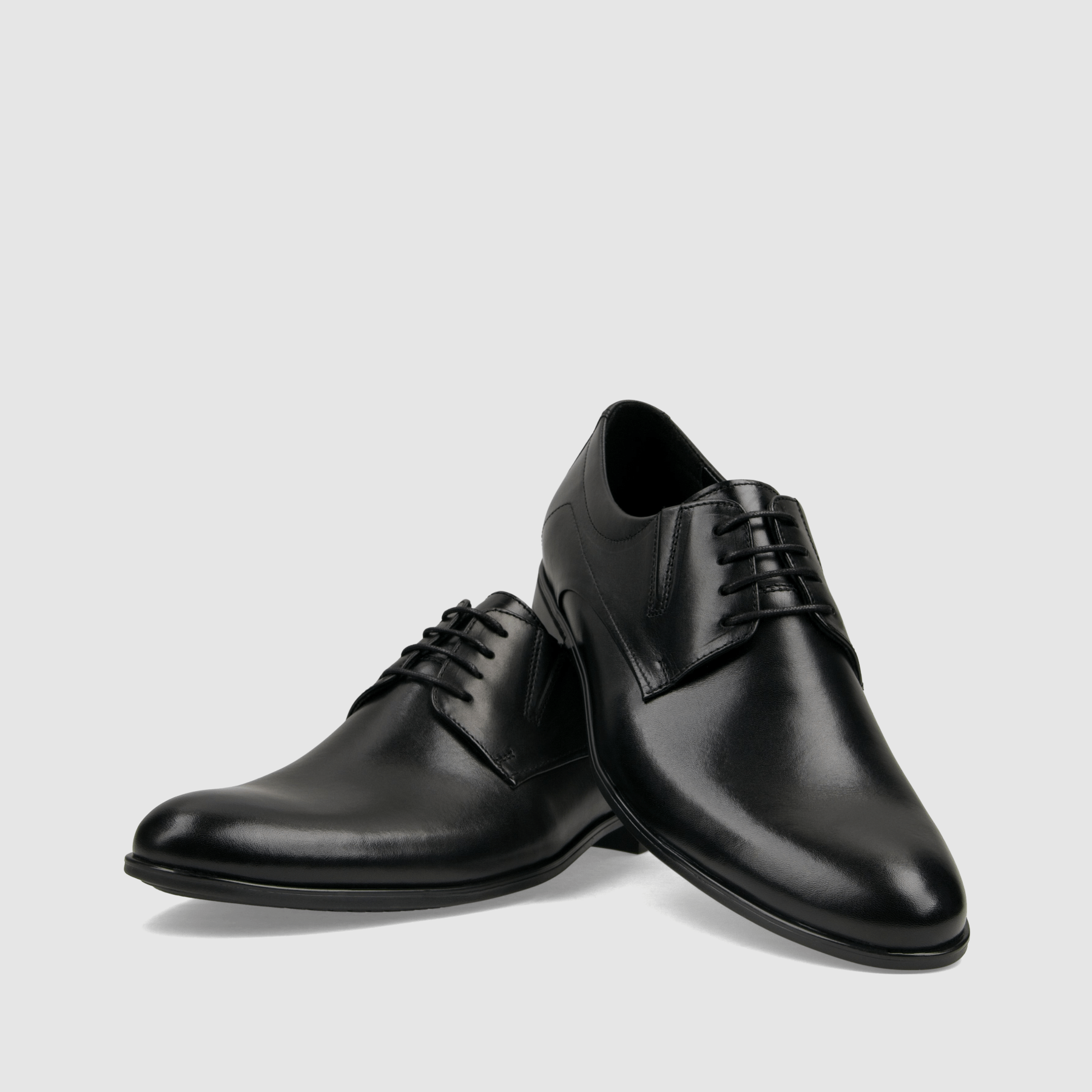 Półbut wizytowy TAPI M - 6022 czarna licowa skóra - TAPI nero - Półbuty eleganckie sznurowane - Czarny - 3