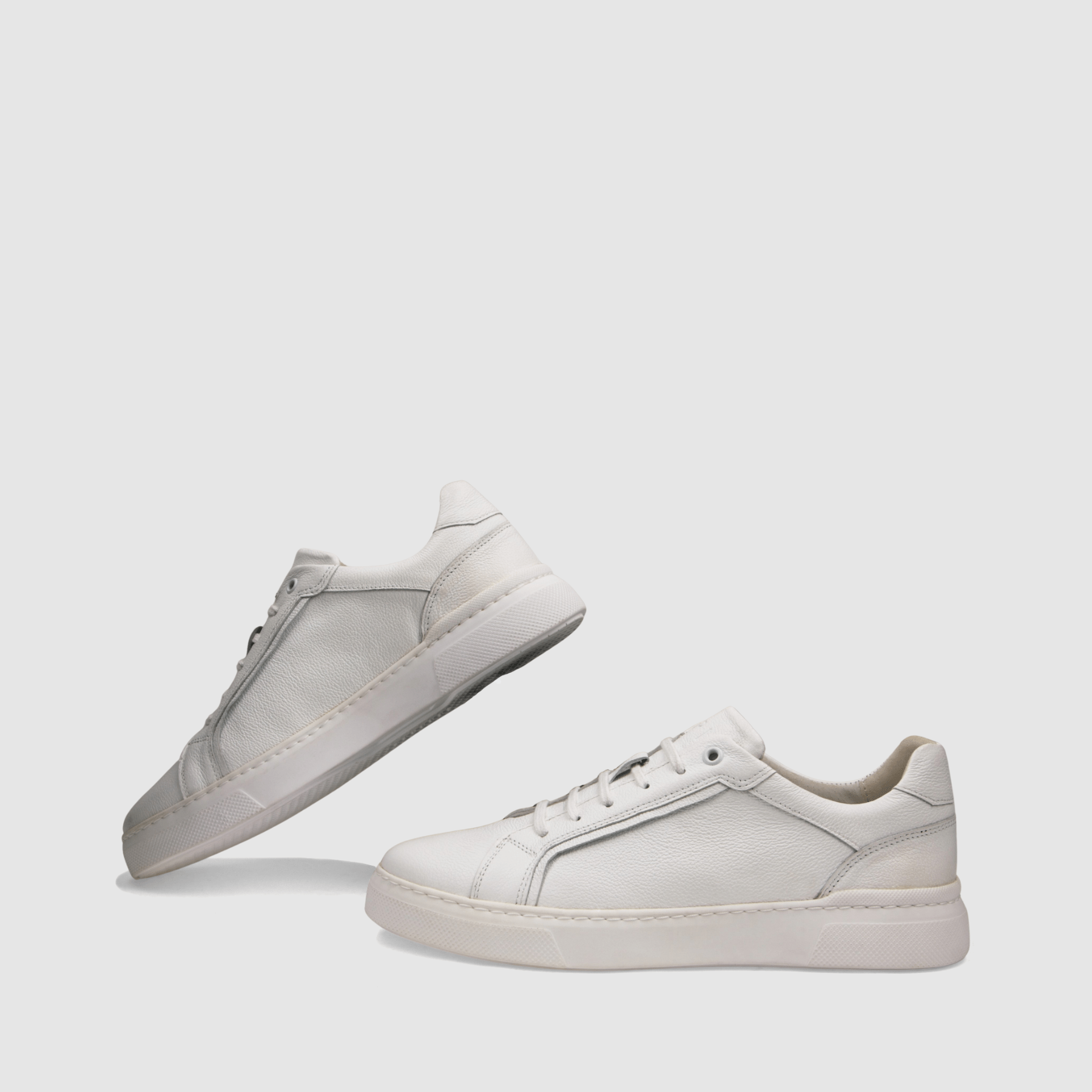 Trampki TAPI A - 7460 Biała licowa skóra - TAPI nero - Sneakersy i sportowe - Białe - 6