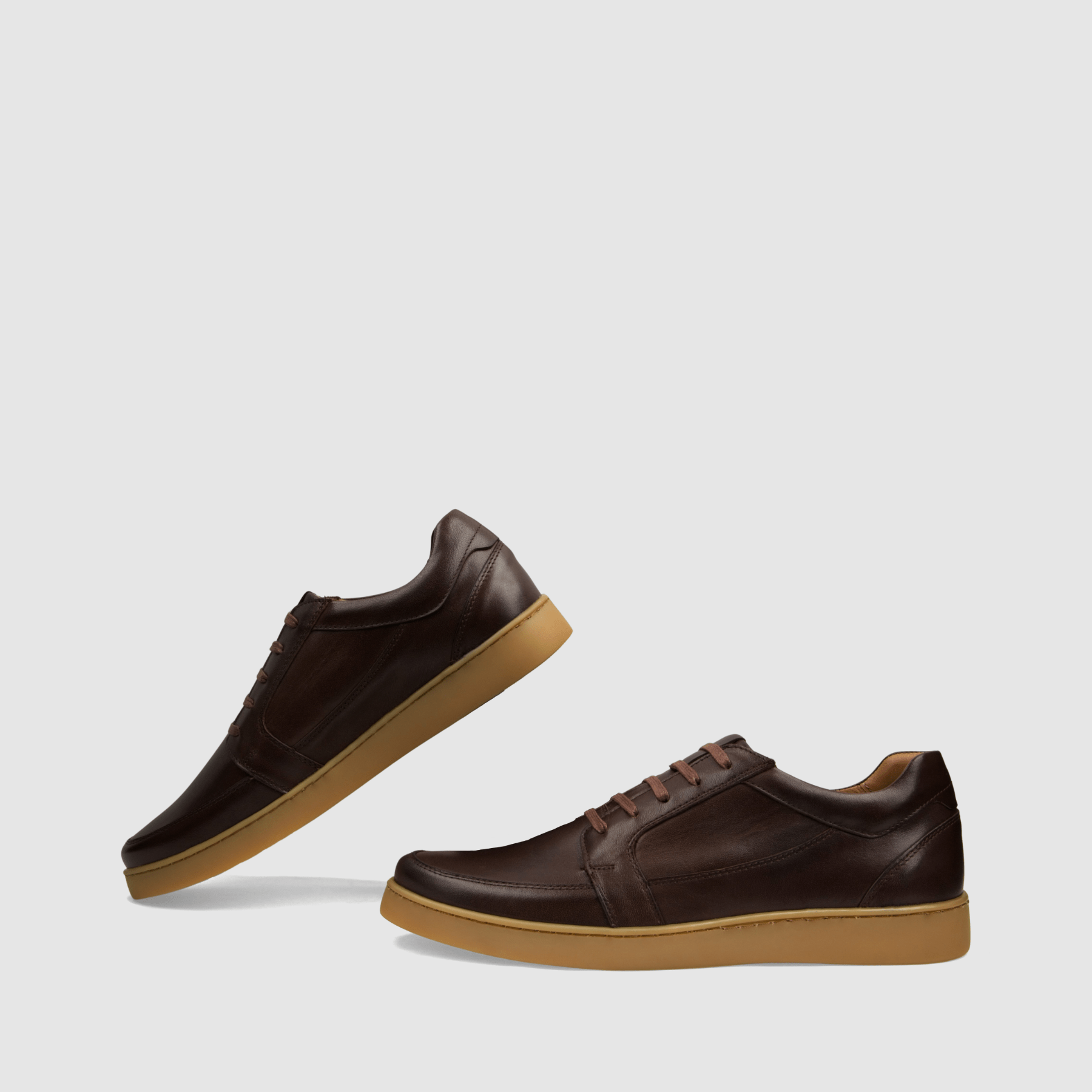 Trampki TAPI A - 7619 Brązowa licowa skóra - TAPI nero - Sneakersy i sportowe - Brązowy - 6