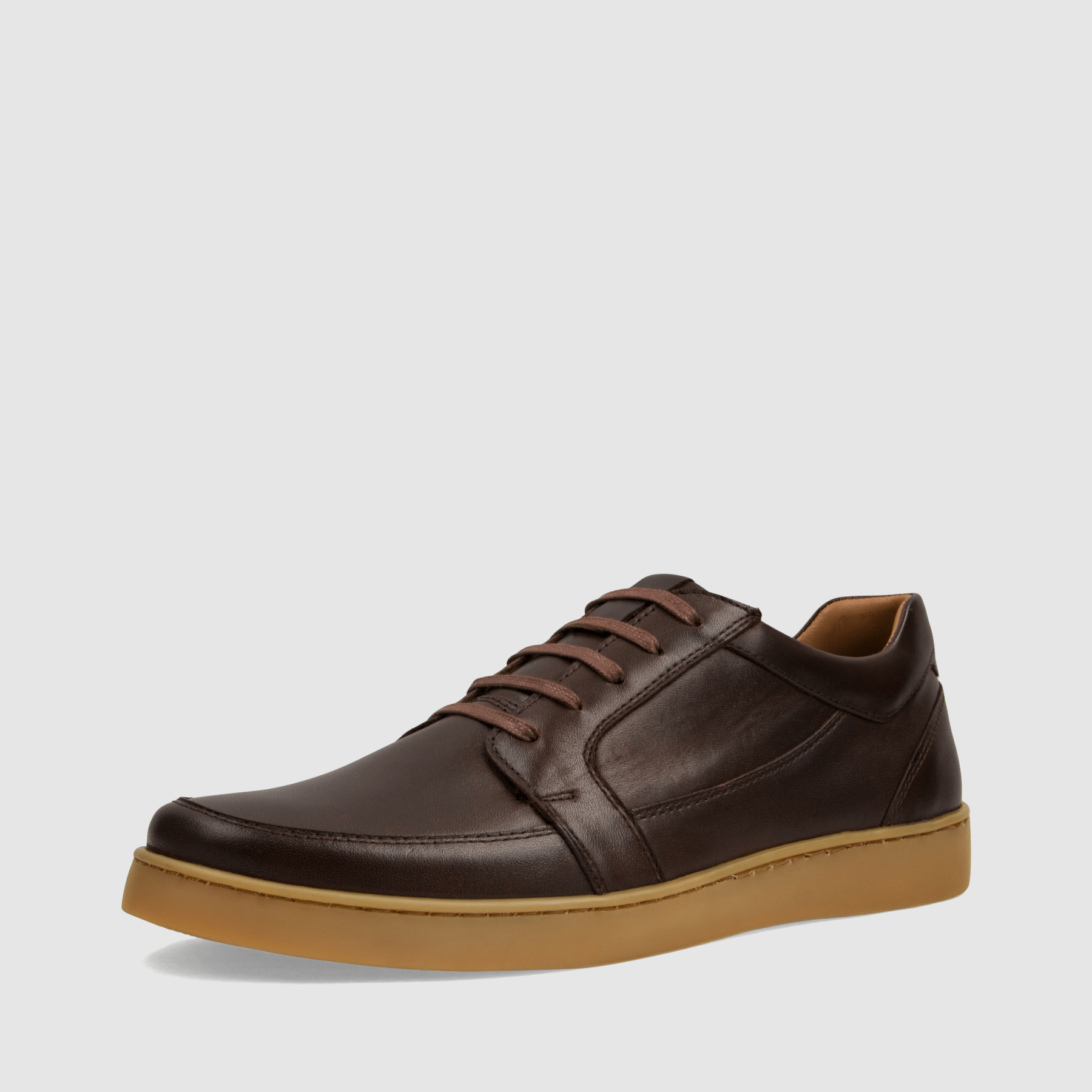 Trampki TAPI A - 7619 Brązowa licowa skóra - TAPI nero - Sneakersy i sportowe - Brązowy - 1
