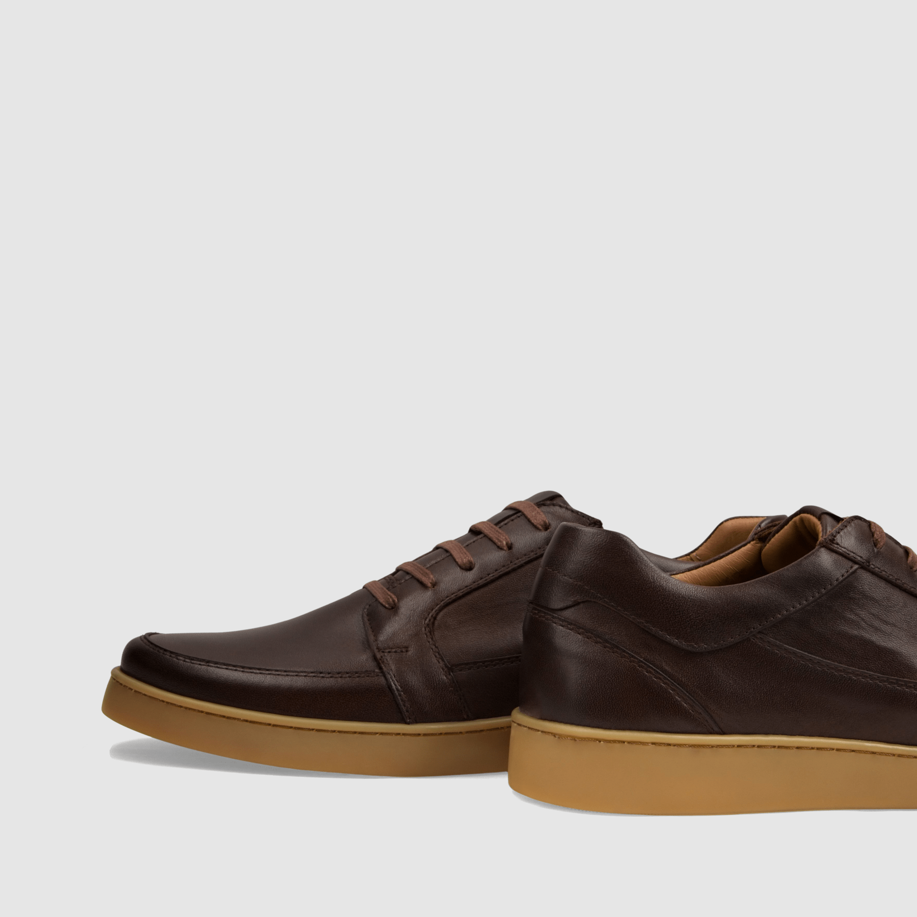 Trampki TAPI A - 7619 Brązowa licowa skóra - TAPI nero - Sneakersy i sportowe - Brązowy - 5