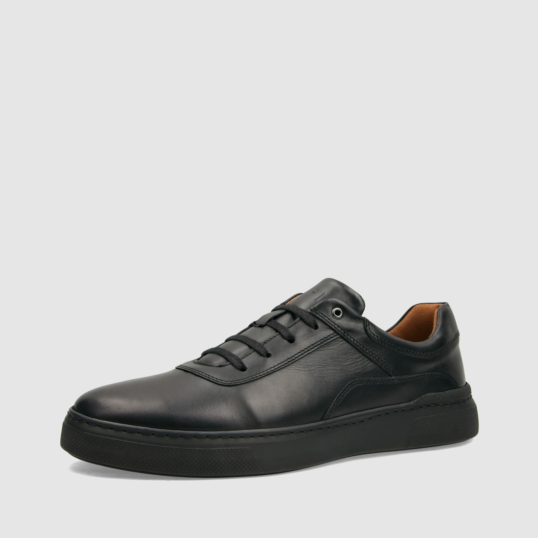 Trampki TAPI E - 7404 czarna licowa skóra - TAPI nero - Trampki - Czarny - 1