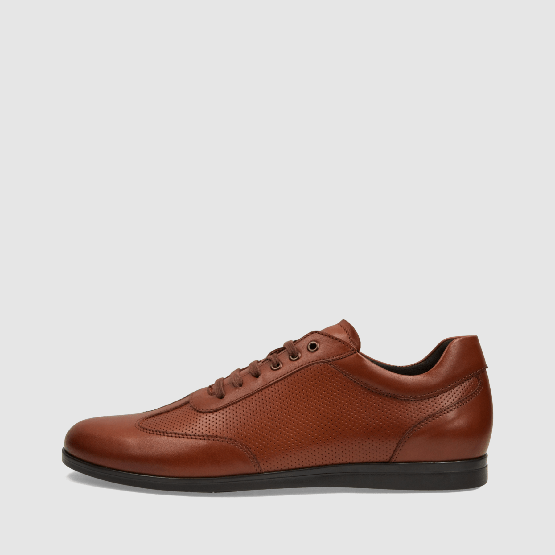 Trampki TAPI G - 7636 Brązowa licowa skóra - TAPI nero - Sneakersy i sportowe - Brązowy - 2