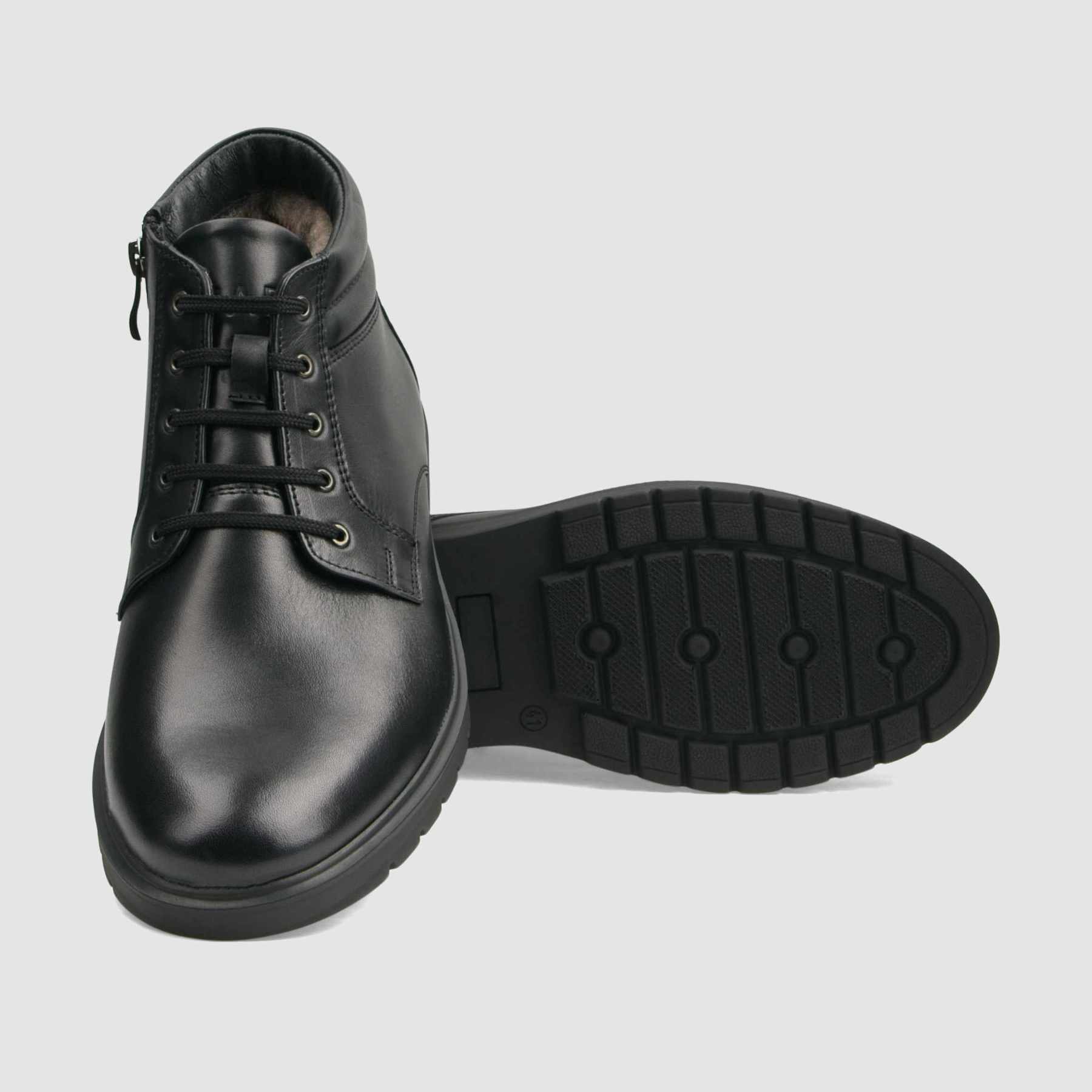 Trzewik casual TAPI G - 2486 czarna licowa skora - TAPI nero - Trzewiki sznurowane casual - Czarny - 4