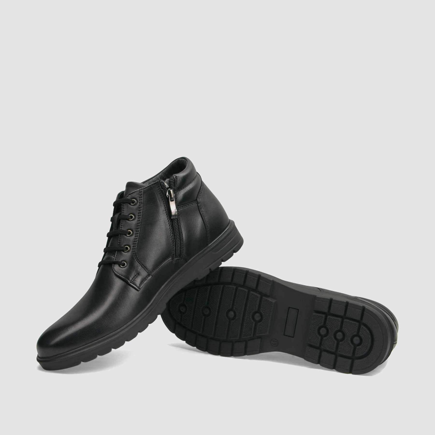Trzewik casual TAPI G - 2486 czarna licowa skora - TAPI nero - Trzewiki sznurowane casual - Czarny - 7