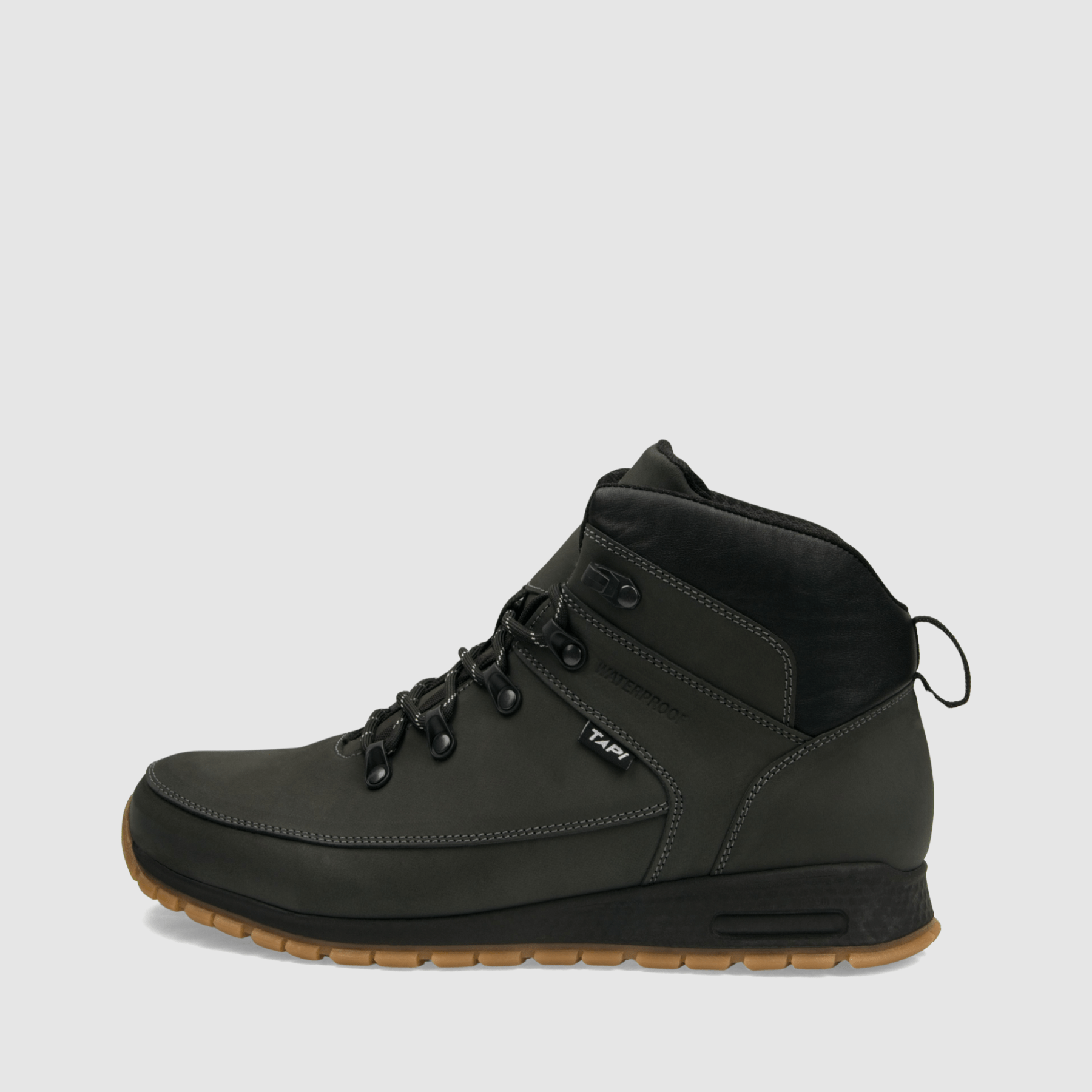 Trzewik trekkingowy TAPI B - 9200 szara nubukowa skóra - TAPI nero - Trzewiki trekkingowe męskie - Szary - 2