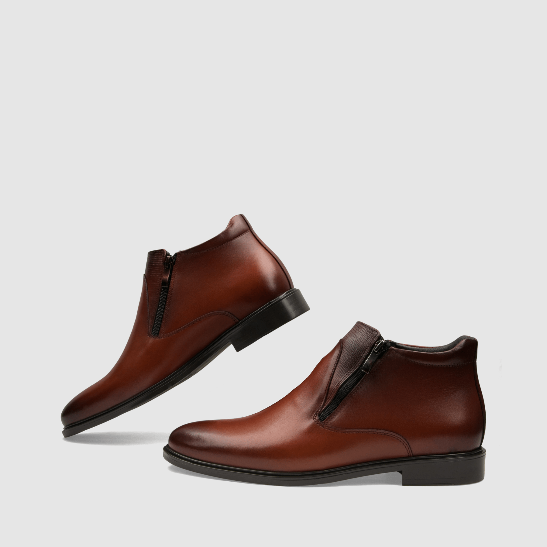 Trzewiki eleganckie TAPI A - 2408 brązowa licowa skóra - TAPI nero - Trzewiki eleganckie na zamek - Brązowy - 6