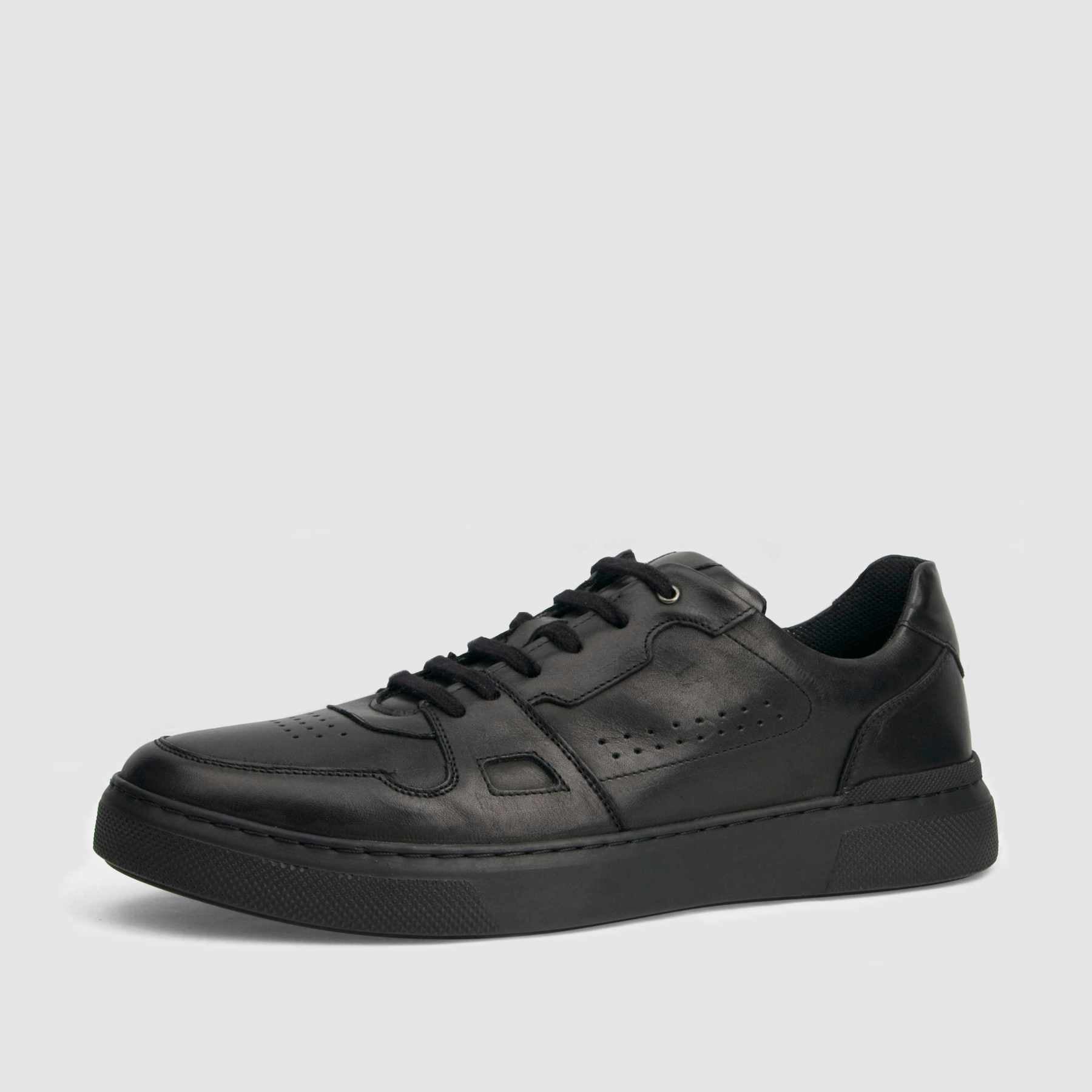 TAPI sneakers F-7364 black smooth leather